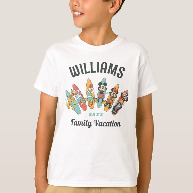 Minnie and Friends | Summer Beach Family Vacation T-Shirt (Front)