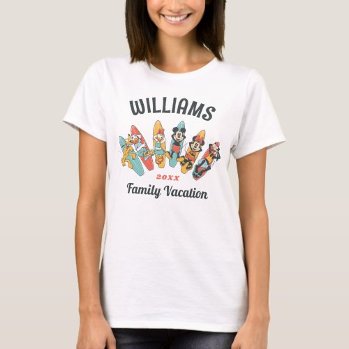 Minnie and Friends  Summer Beach Family Vacation T_Shirt