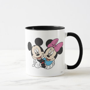 Minnie and Mickey Hugging Mug