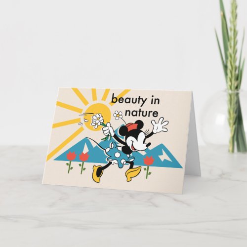 Minnie  Beauty in Nature Card