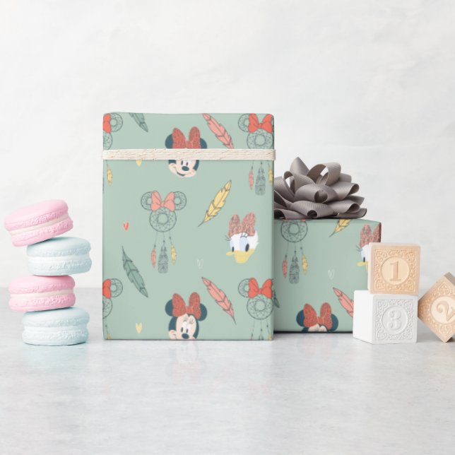 Minnie & Daisy | Dream Catcher Pattern Wrapping Paper (Baby Shower)