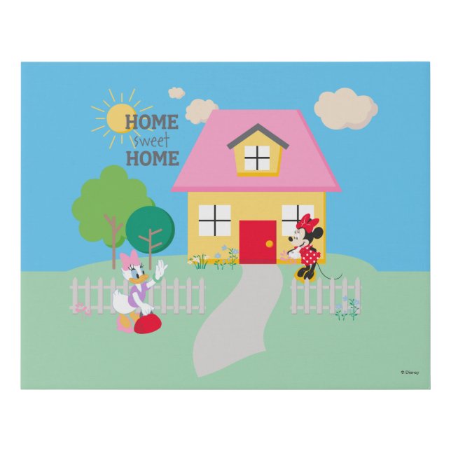 Minnie & Daisy | Home Sweet Home Faux Canvas Print (Front)