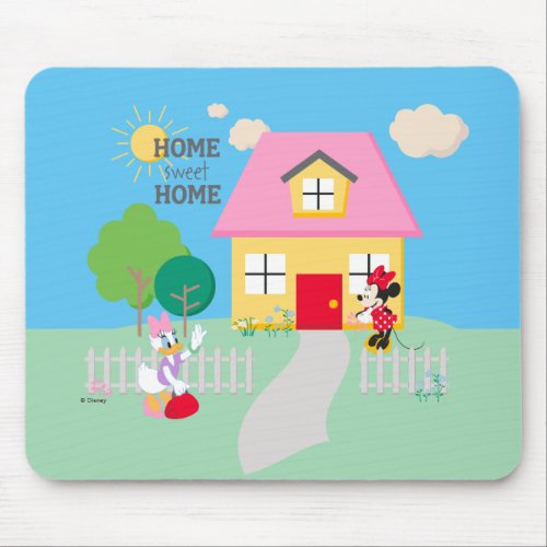 Minnie  Daisy  Home Sweet Home Mouse Pad