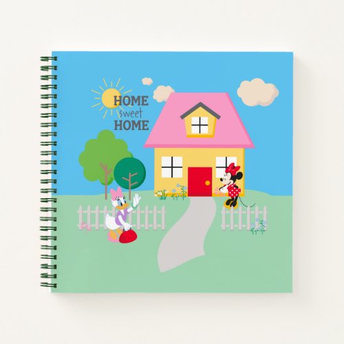 Minnie  Daisy  Home Sweet Home Notebook