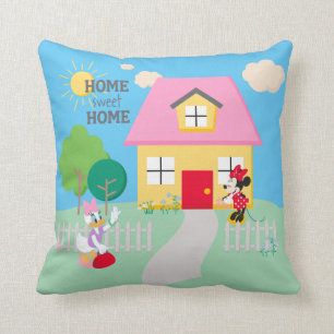 Minnie & Daisy Home Sweet Home Throw Pillow