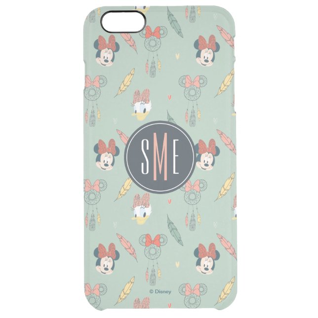 Minnie & Daisy Monogram | Dream Catcher Pattern Uncommon iPhone Case (Back)