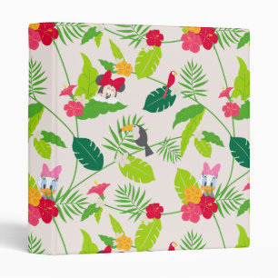 Minnie & Daisy   Tropical Pattern 3 Ring Binder