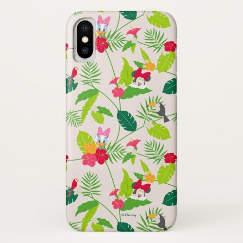 Minnie  Daisy  Tropical Pattern iPhone X Case