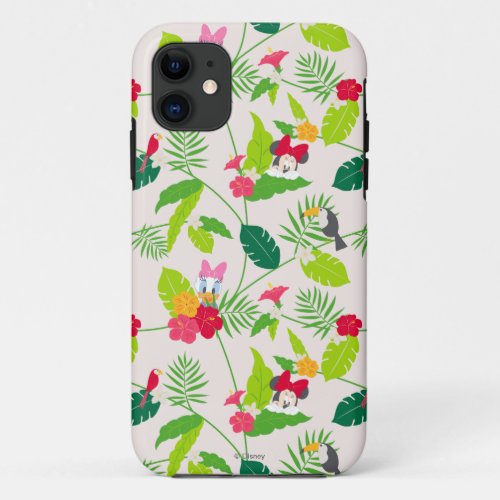 Minnie  Daisy  Tropical Pattern iPhone 11 Case