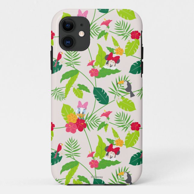 Minnie & Daisy | Tropical Pattern Case-Mate iPhone Case (Back)