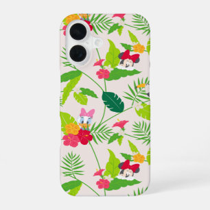 Minnie & Daisy Tropical Pattern iPhone 16 Case