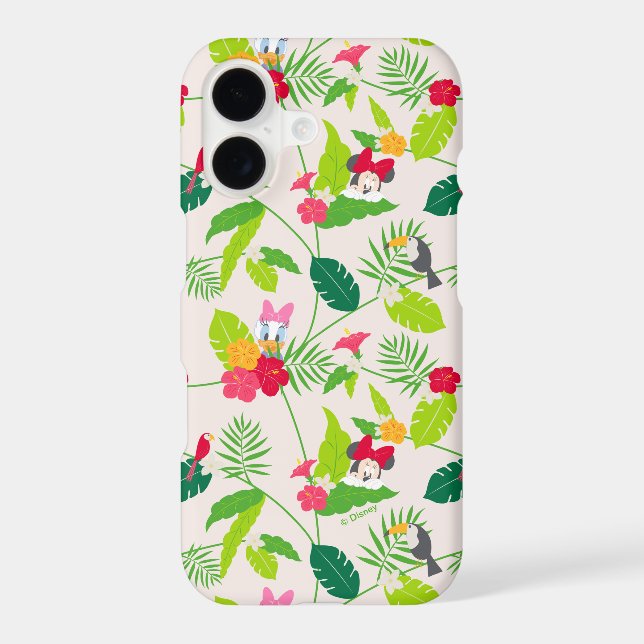 Minnie & Daisy | Tropical Pattern Iphone Case (Back)