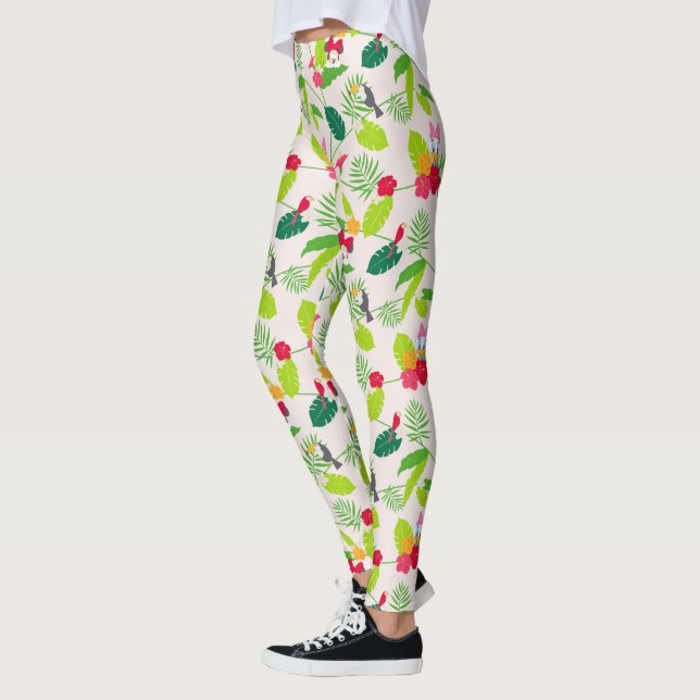 Minnie & Daisy | Tropical Pattern Leggings (Left)