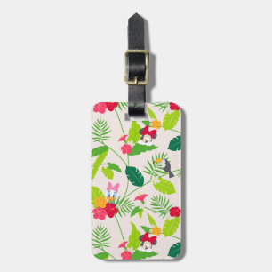 Minnie & Daisy   Tropical Pattern Luggage Tag