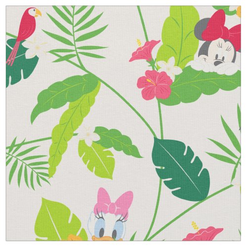 Minnie  Daisy  Tropical Pattern Monogram 2 Fabric