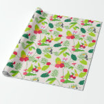 Minnie &amp; Daisy | Tropical Pattern Monogram 2 Wrapping Paper
