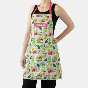 Minnie & Daisy   Tropical Pattern Monogram Apron