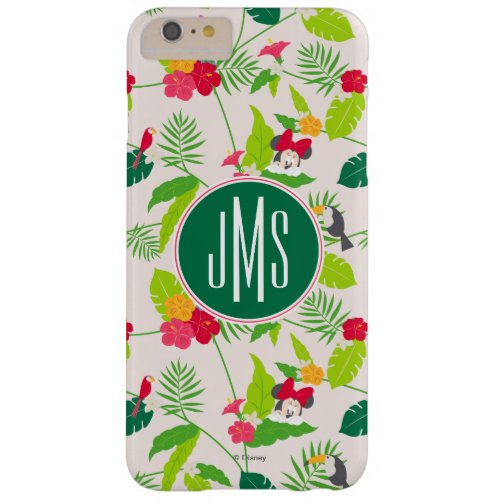 Minnie  Daisy  Tropical Pattern Monogram Barely There iPhone 6 Plus Case
