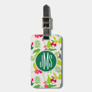 Minnie & Daisy Tropical Pattern Monogram Luggage Tag