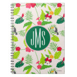 Minnie &amp; Daisy | Tropical Pattern Monogram Notebook