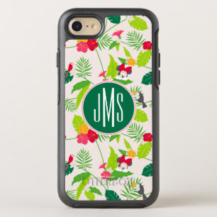 Minnie & Daisy   Tropical Pattern Monogram OtterBox Symmetry iPhone SE/8/7 Case