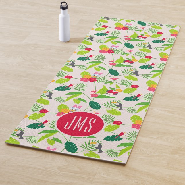 Minnie & Daisy | Tropical Pattern Monogram Yoga Mat (In Situ)