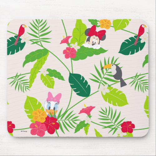 Minnie  Daisy  Tropical Pattern Mouse Pad