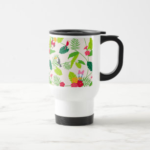 Minnie & Daisy   Tropical Pattern Travel Mug