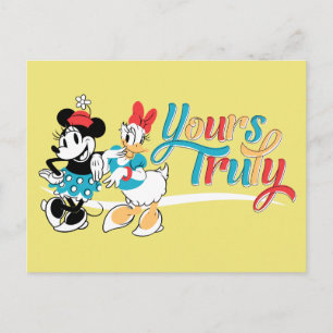 Minnie & Daisy - Yours Truly Postcard