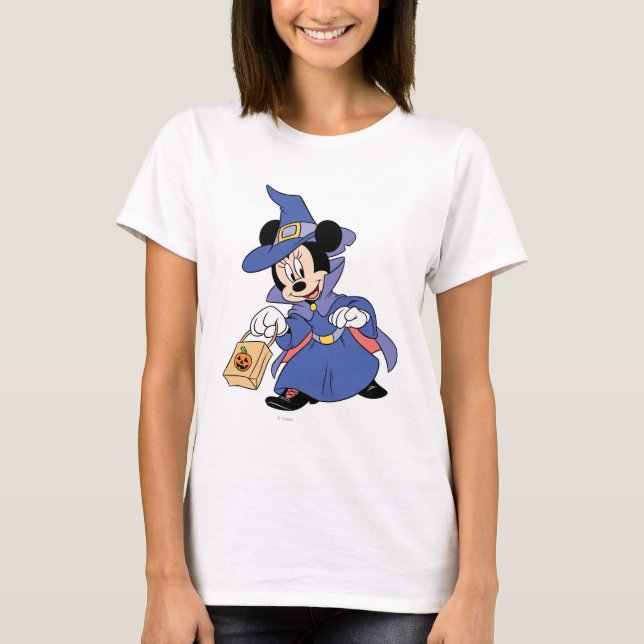 Minnie Dressed in Witch Costume T-Shirt (Front)