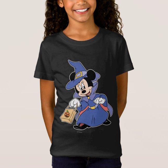 Minnie Dressed in Witch Costume T-Shirt (Front)