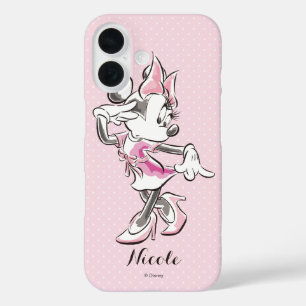 Minnie   Elegant Pose Watercolor iPhone 16 Case