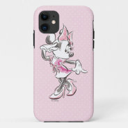 Minnie | Elegant Pose Watercolor Iphone 11 Case at Zazzle