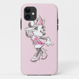 Minnie | Elegant Pose Watercolor iPhone 11 Case