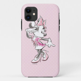 Minnie   Elegant Pose Watercolor iPhone 11 Case