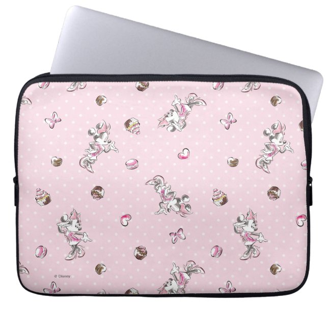 Minnie | Elegant Pose Watercolor Laptop Sleeve (Front)