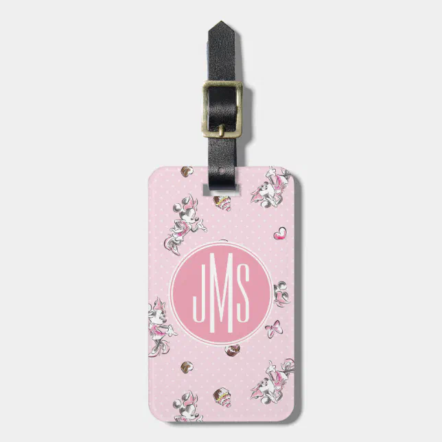 Minnie | Elegant Pose Watercolor Luggage Tag | Zazzle