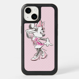 Minnie Elegant Pose Watercolor OtterBox iPhone 14 Case