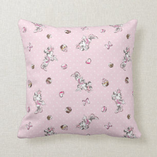 Minnie   Elegant Pose Watercolor Throw Pillow