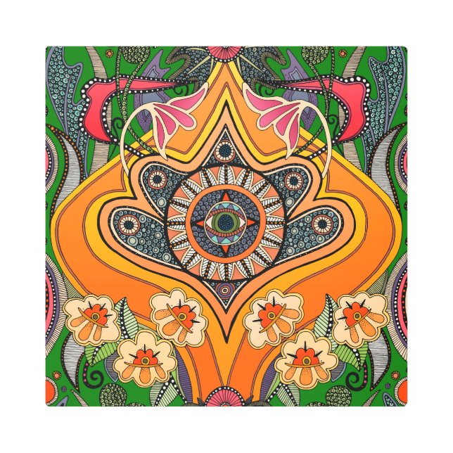 MINNIE green metal print (Front)