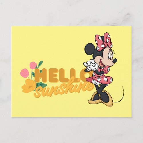 Minnie _ Hello Sunshine Postcard