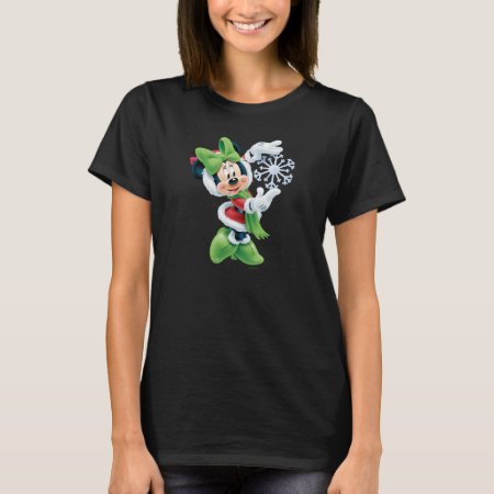 Minnie Holding Snowflake T-shirt