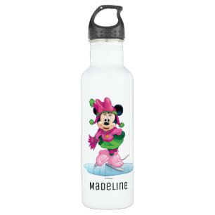 Minnie Ice Skating Stainless Steel Water Bottle