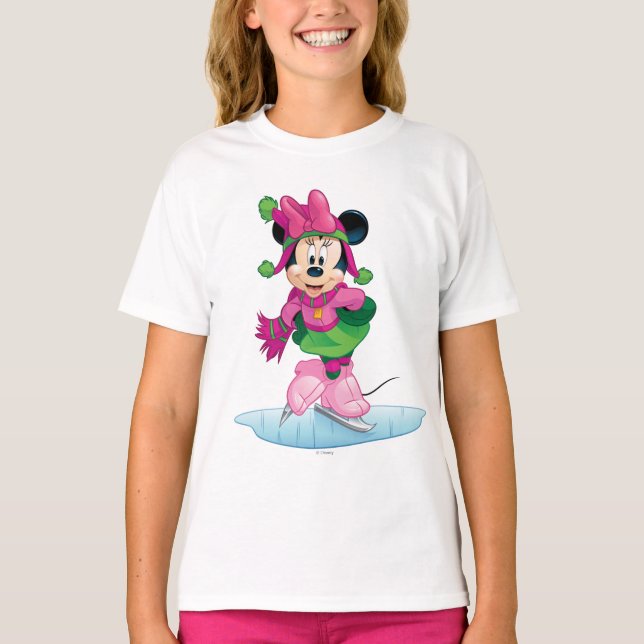Minnie Ice Skating T-Shirt (Front)