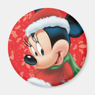 Minnie in Holiday Outfit Magnet