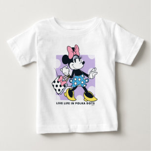 Minnie Live Life in Polka Dots Baby T-Shirt