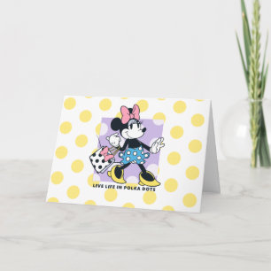 Minnie Live Life in Polka Dots Card