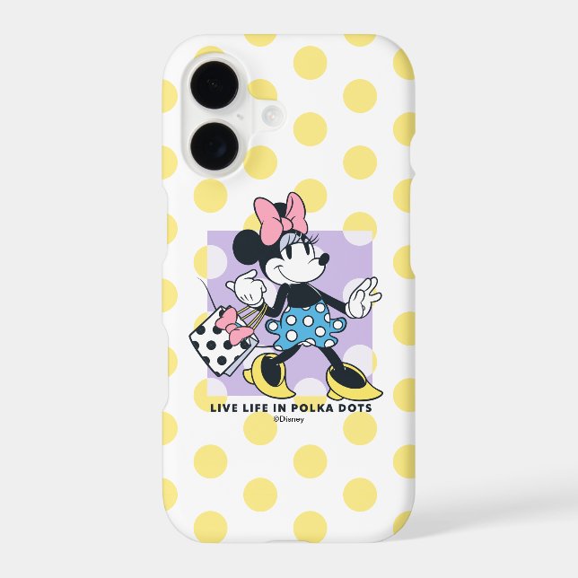 Minnie Live Life in Polka Dots Case-Mate iPhone Case (Back)