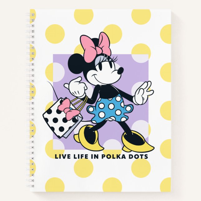 Minnie Live Life in Polka Dots Notebook (Front)