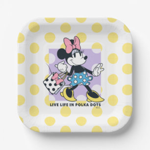 Minnie Live Life in Polka Dots Paper Plates